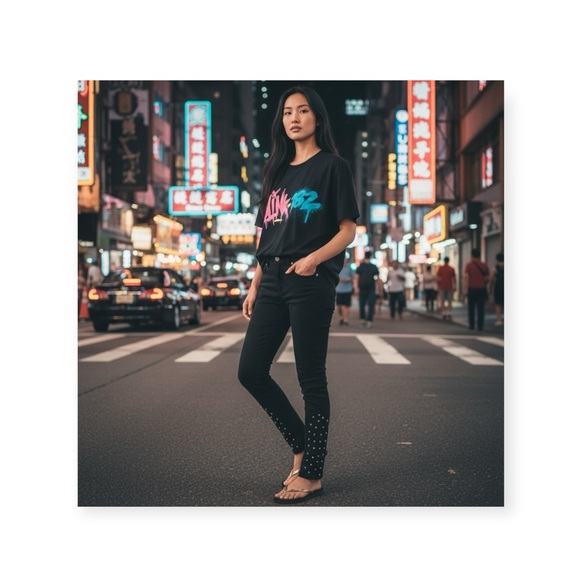 LF Denim - new LF Carmar ★ Stovepipe Studded Skinny Jean Jeans ★ Deep Dark Blue Denim ★ 24